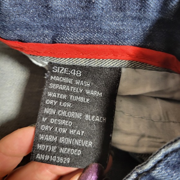 Encrypted Moto Biker Distressed Denim Jeans Mens 20W Grunge Cyber Y2K Streetwear - Picture 5 of 11